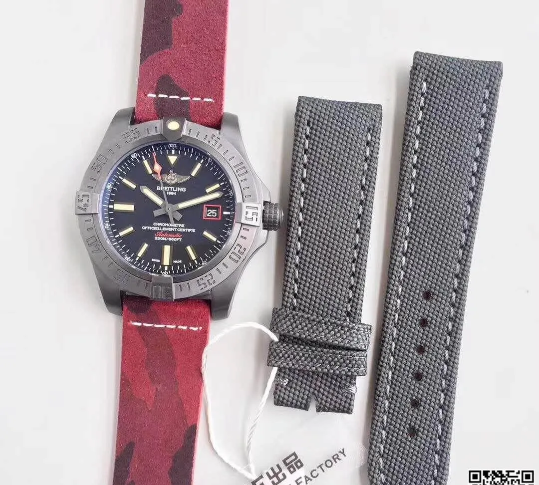 Breitling Avenger V1731110.BD74.109W.M20BASA.1 GF Factory 1:1 Best Edition Replica Watch Swiss ETA2824-2 Brown Strap